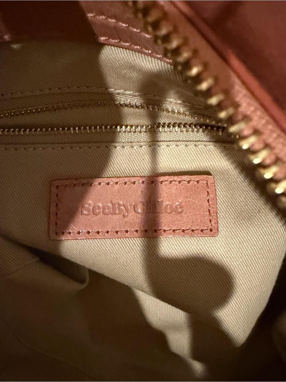 See By Chloe Blush Satchel with Gold Details - Picture 8 of 16
